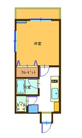 世田谷区世田谷のマンションの間取り