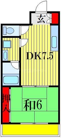 船橋市旭町のマンションの間取り