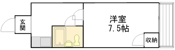 広島市中区吉島西のマンションの間取り