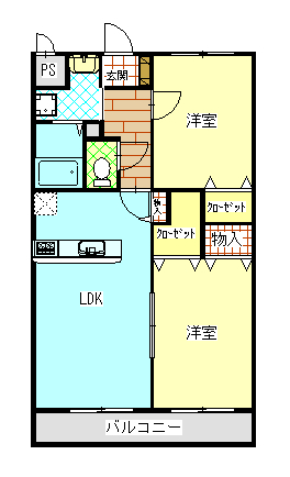 スカーディア中曽根の間取り