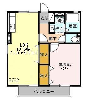 さいたま市浦和区上木崎のアパートの間取り