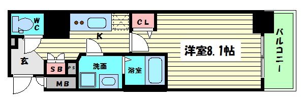 【プレサンス立売堀パークシティの間取り】