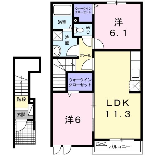 カルモβの間取り