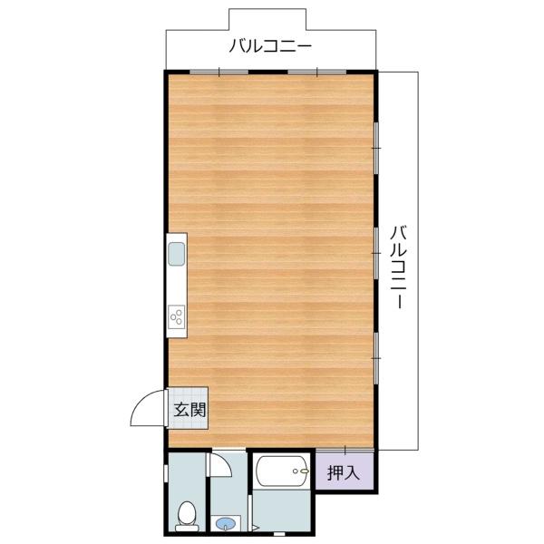 セイザンハイツ広島の間取り