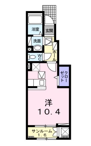 マリオ葛島A・Bの間取り