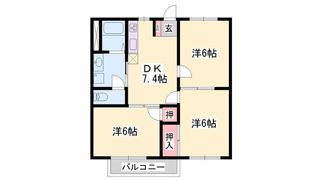 エルガーデンの間取り