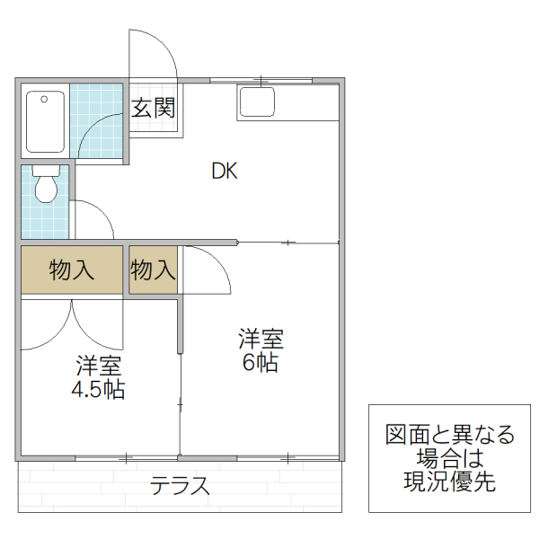 船橋コーポ NO.1の間取り