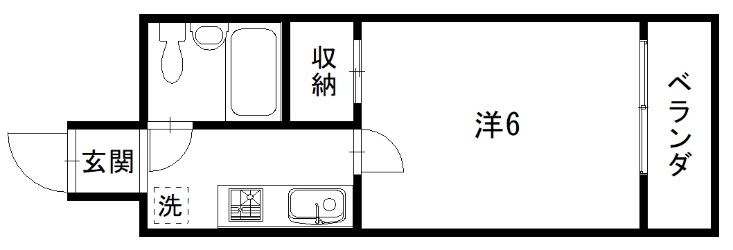 カスティーヨ泉　二番館の間取り