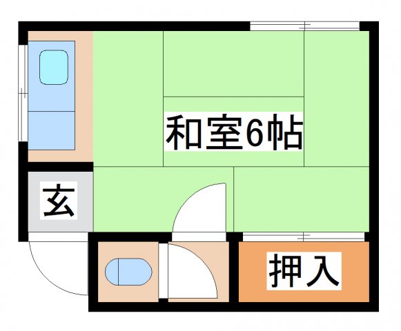 西山町アパートの間取り