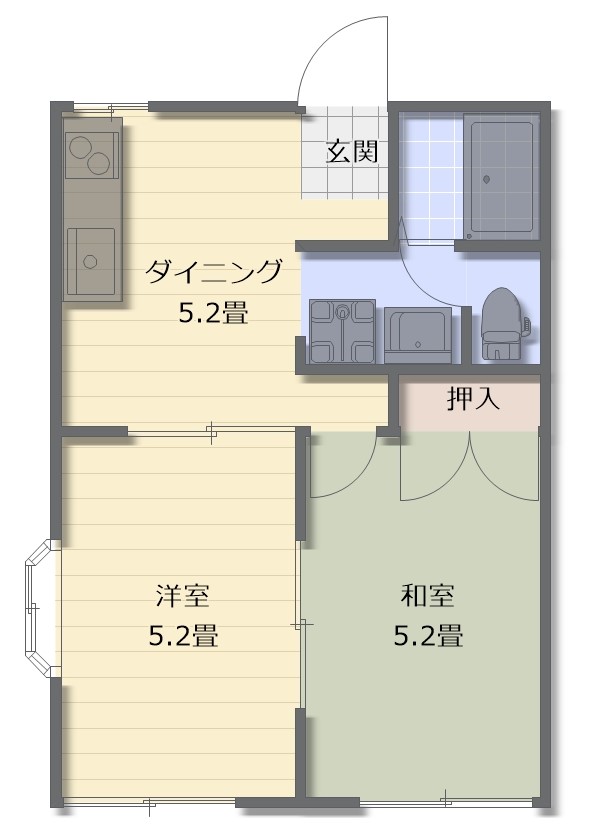 クレストヒルズの間取り