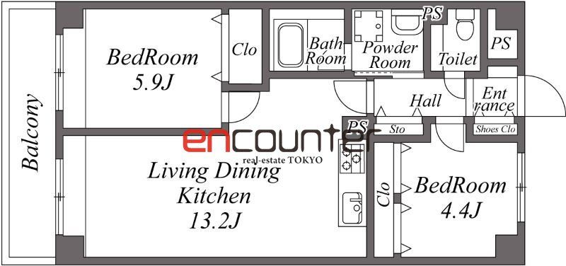 練馬区北町のマンションの間取り