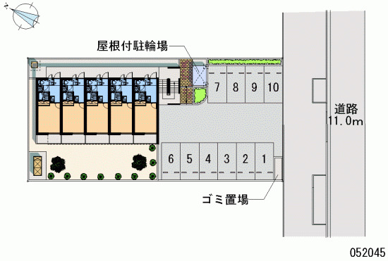 【レジデンス桑江の駐車場】