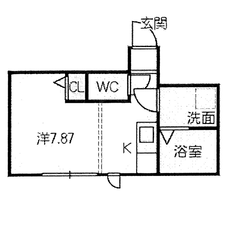 名古屋市南区呼続のアパートの間取り