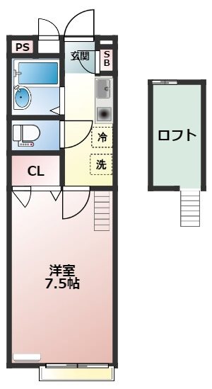 メインシティガーデン　レジデンス吉川の間取り