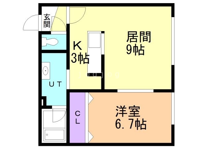 リバーサイド東光１４２　Iの間取り