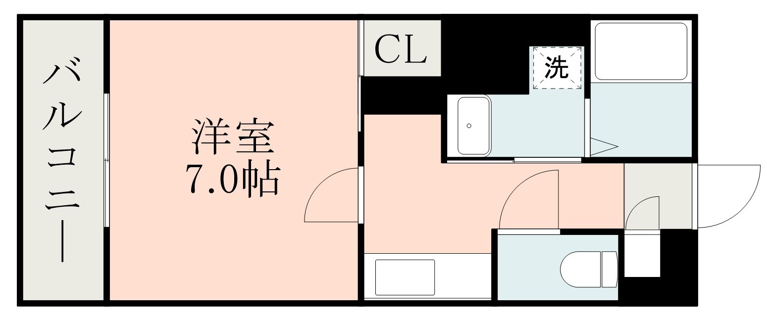 鹿児島市新栄町のマンションの間取り