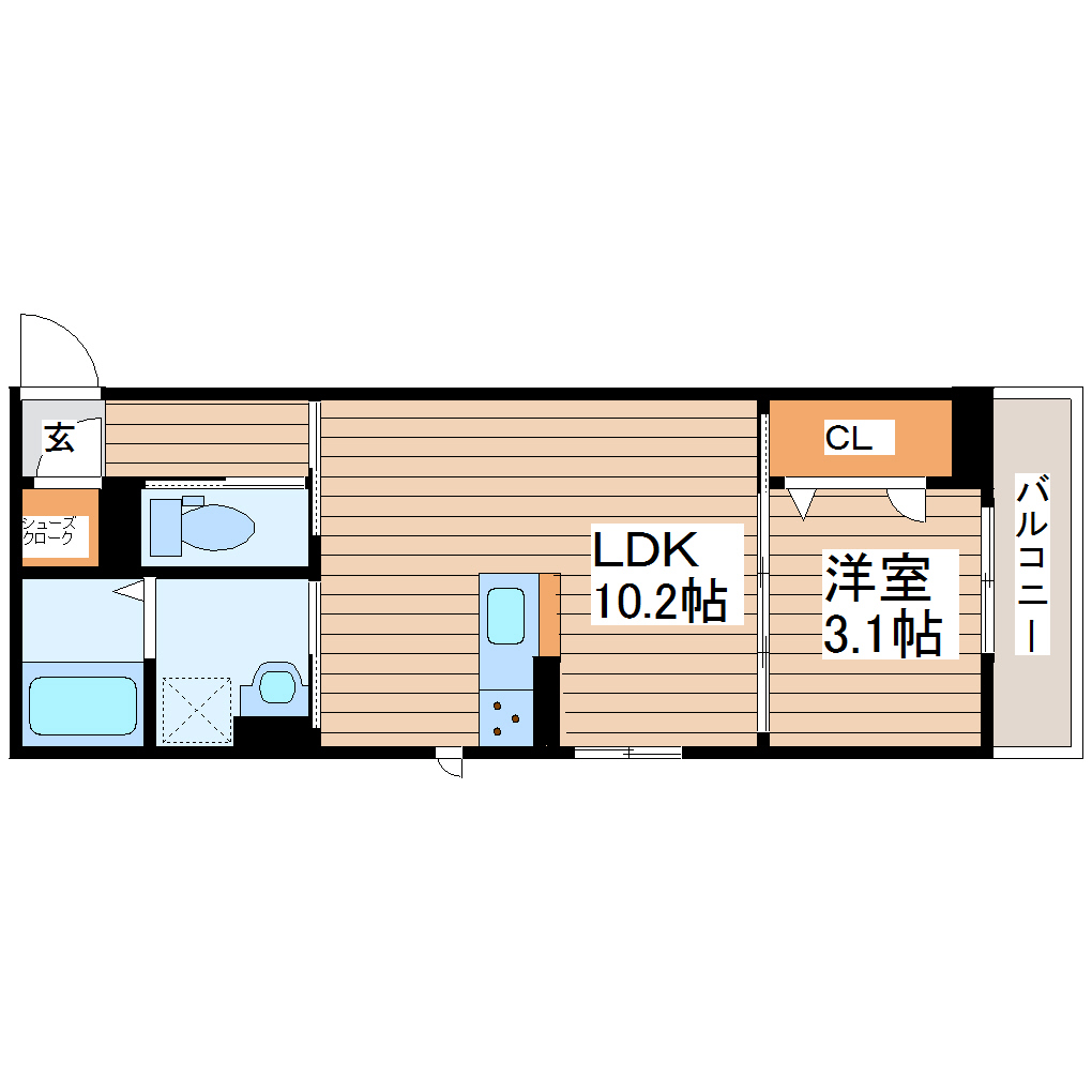 D-ROOM二軒茶屋TMTの間取り