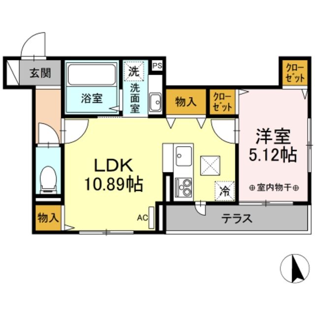 【コンフォール長峰Bの間取り】