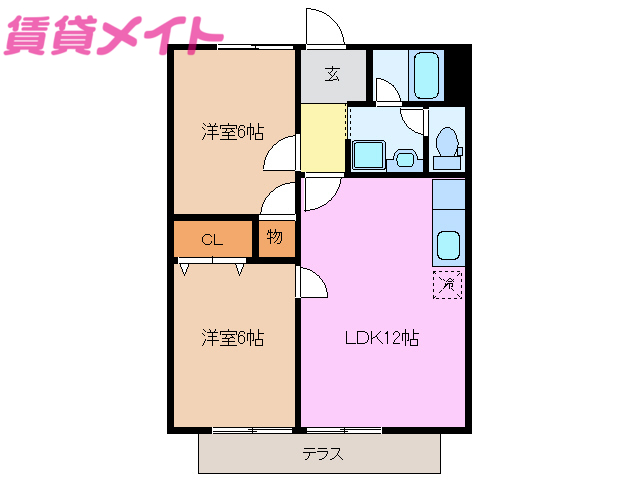 アーバンハイツNIWAの間取り