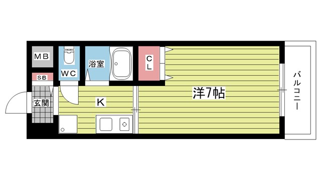 豊中市清風荘のマンションの間取り