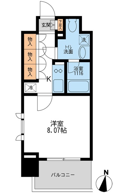 江東区常盤のマンションの間取り