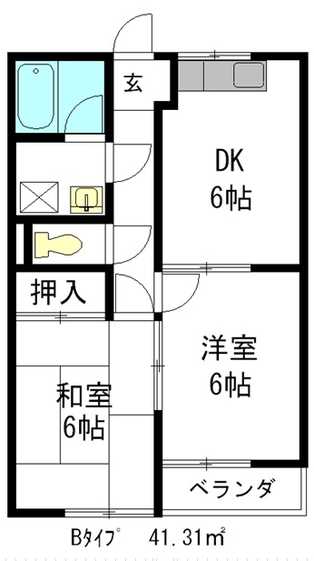 グリーンピア長久手Ｂ棟の間取り