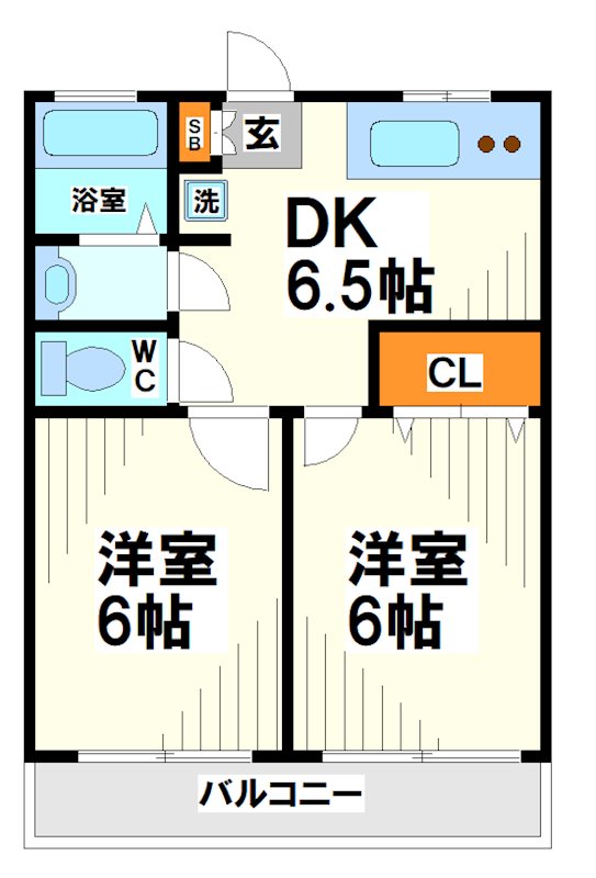 川重コーポの間取り