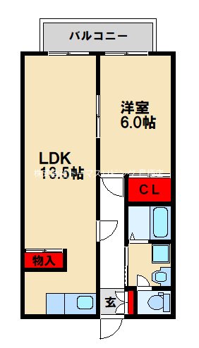 シティライフ田代Bの間取り