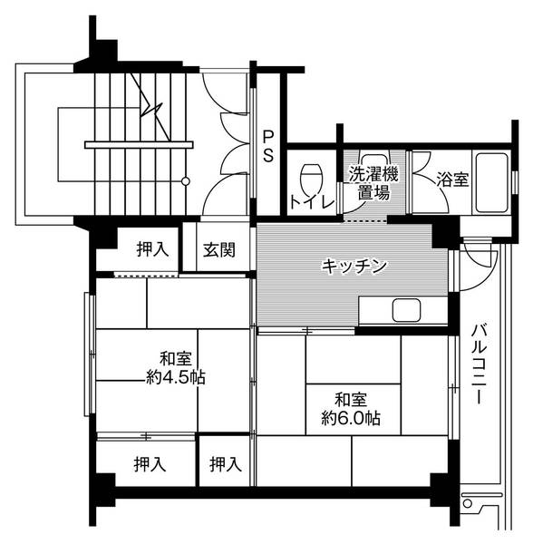 ビレッジハウス行松1号棟の間取り