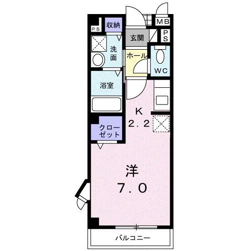 リヴァーサイド・Iの間取り