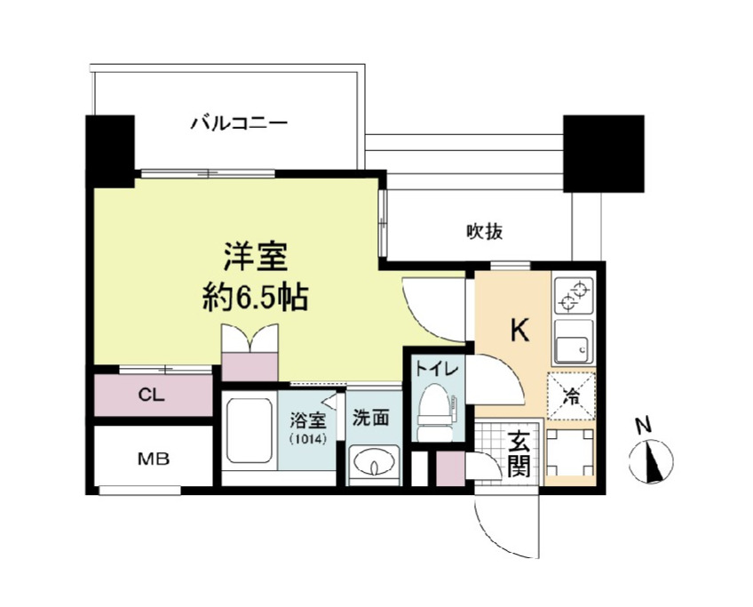 セレニテ難波グランデシュッドの間取り