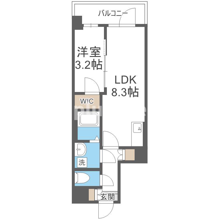 Alivis緑橋の間取り