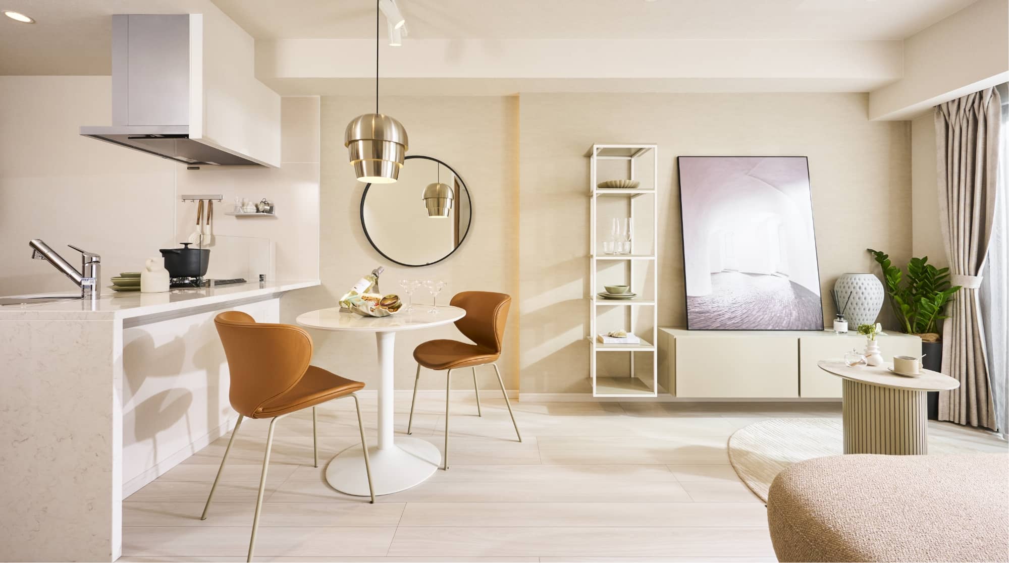 居室・リビング　こちらのリビングで趣味の時間をお楽しみください