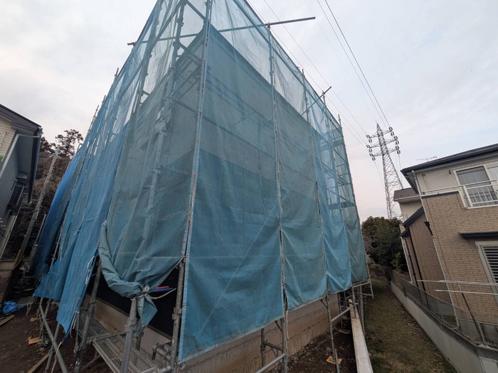 建物外観　建築中