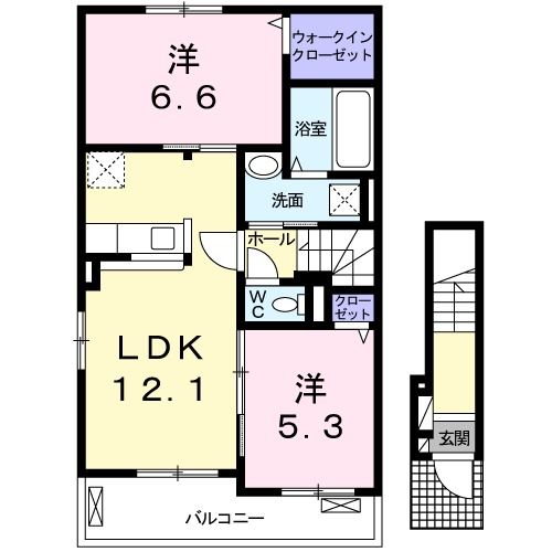 シン タウン ソレイユの間取り写真