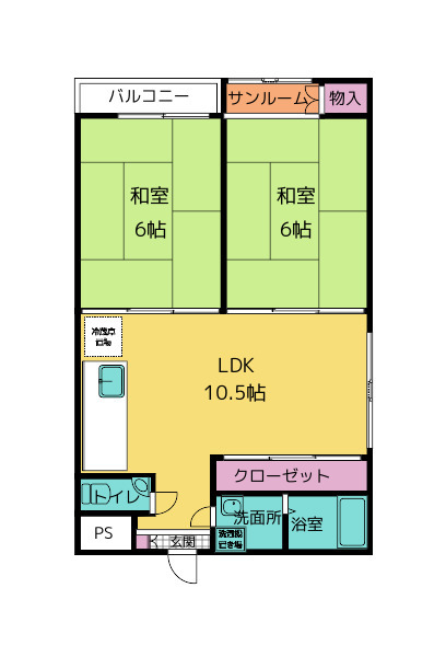 ヴィアーレ伏見台の間取り