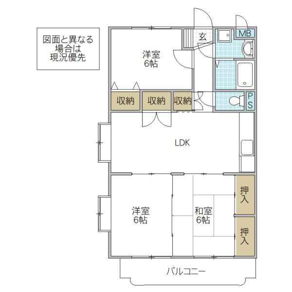 クレセール三の丸の間取り