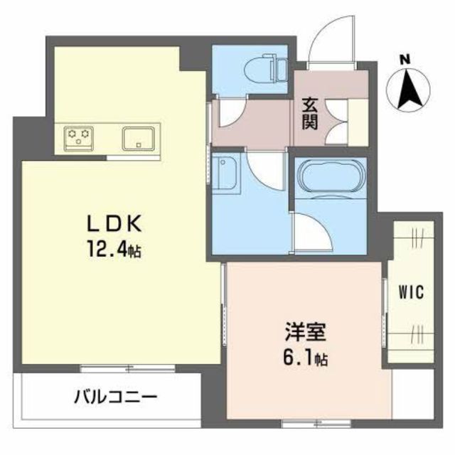 高松市新北町のマンションの間取り