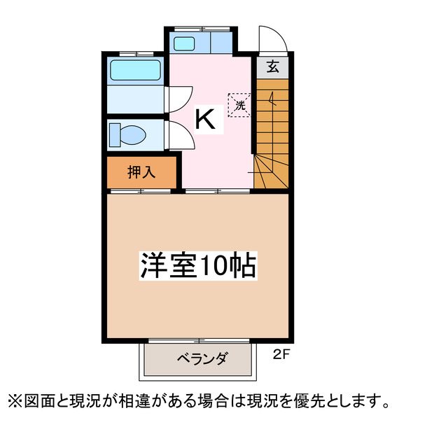 松本市寿北のアパートの間取り