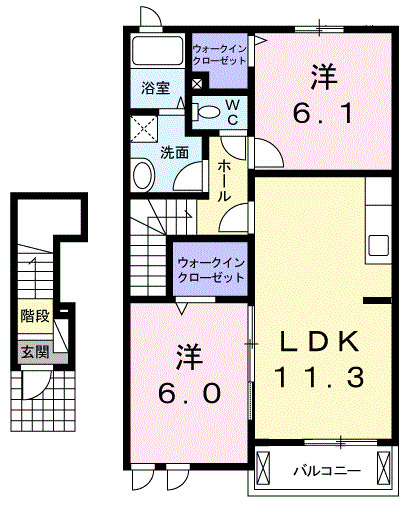 ブラン　ヴェールの間取り