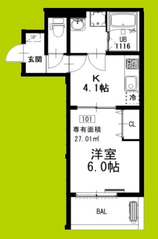 【D gate Cielの間取り】