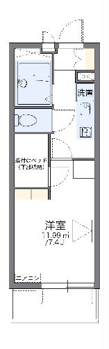 レオパレスコンフォート大津京の間取り