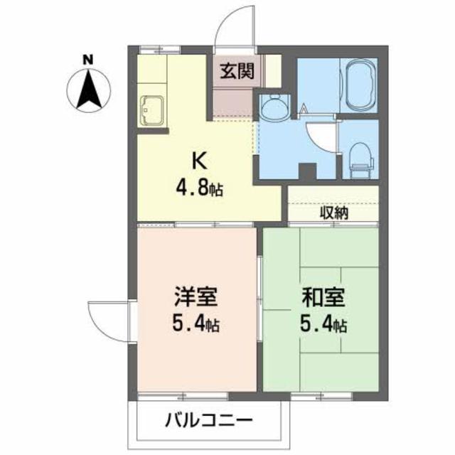 サンヴェルデ西大通り　Ｃの間取り