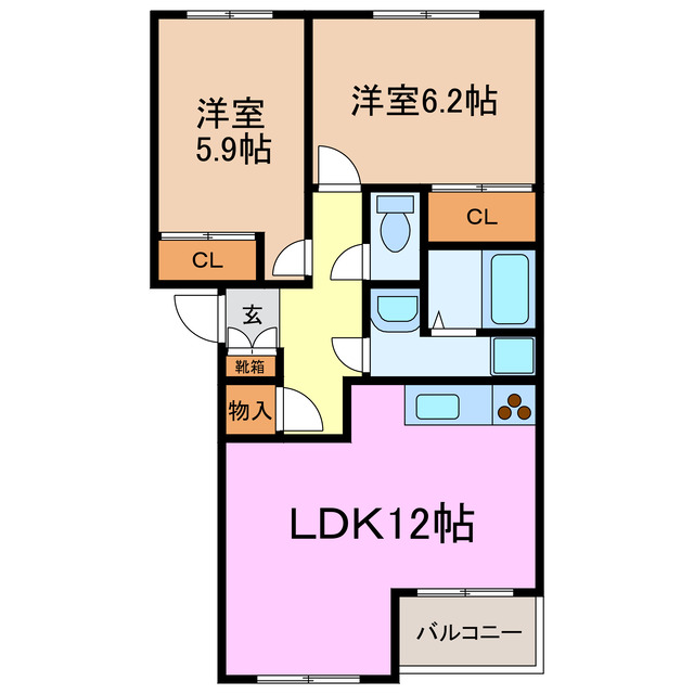 柊　一番館の間取り