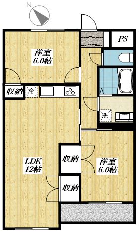 ハイツ豊泉の間取り