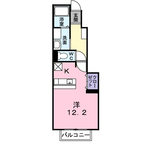 明石市二見町西二見駅前のアパートの間取り