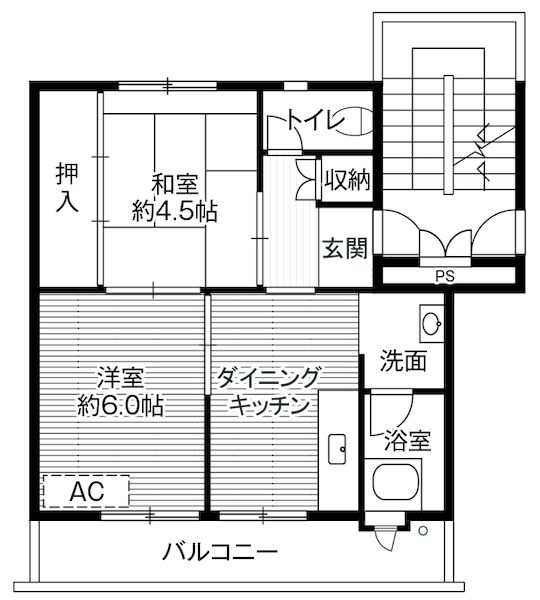 カロッツェリア菊水の間取り