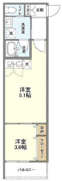 ウェルスクエア京都智恵光院の間取り