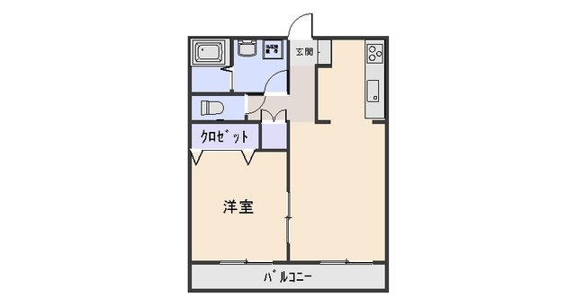 伊勢崎市間野谷町のマンションの間取り