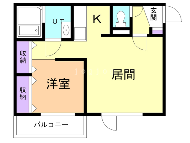 【札幌市北区北三十八条西のマンションの間取り】